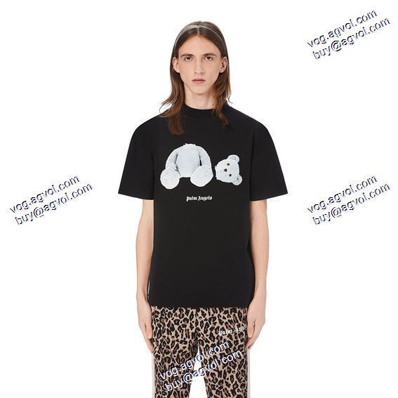 パーム エンジェルス Palm Angels 超人気美品◆ 2020秋冬 半袖Tシャツ コピーブランド 2色可選 20fw ICE BEAR SS T-SHIRT 